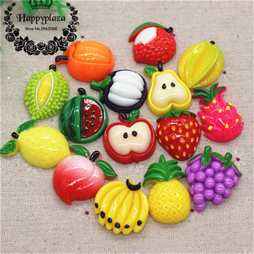 Resin Art Love - 10pcs Cute New Various Resin Fruit