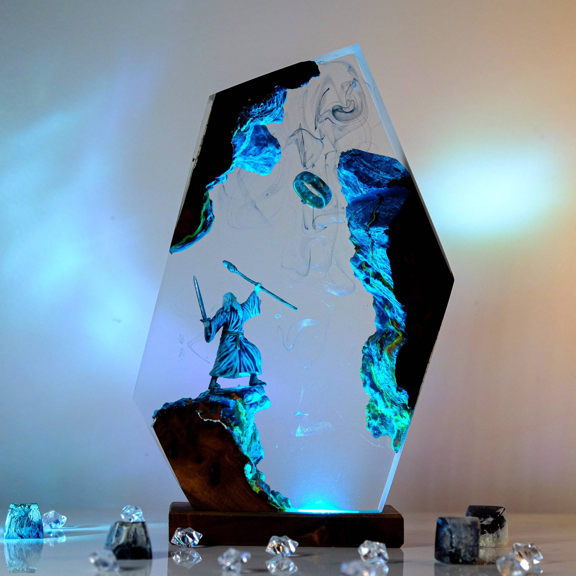Resin Artist - Movie Scence Figure Table Resin Lamp