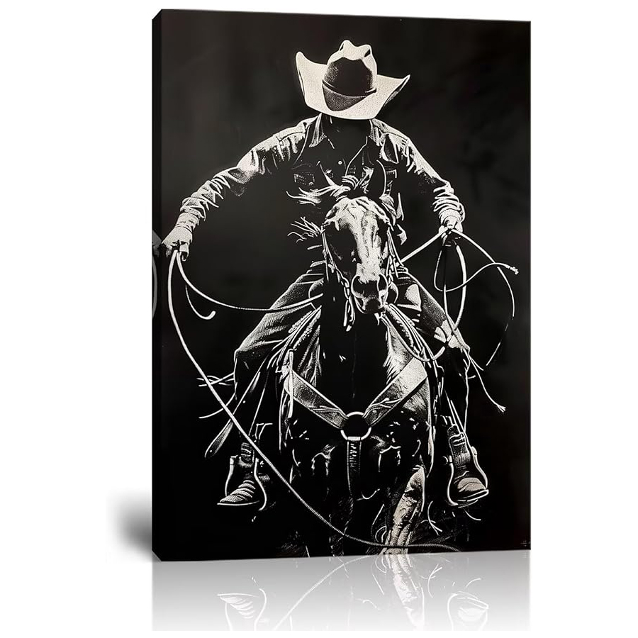 Western Cowboy Retro Southwest - Resin Art Images recension och pris