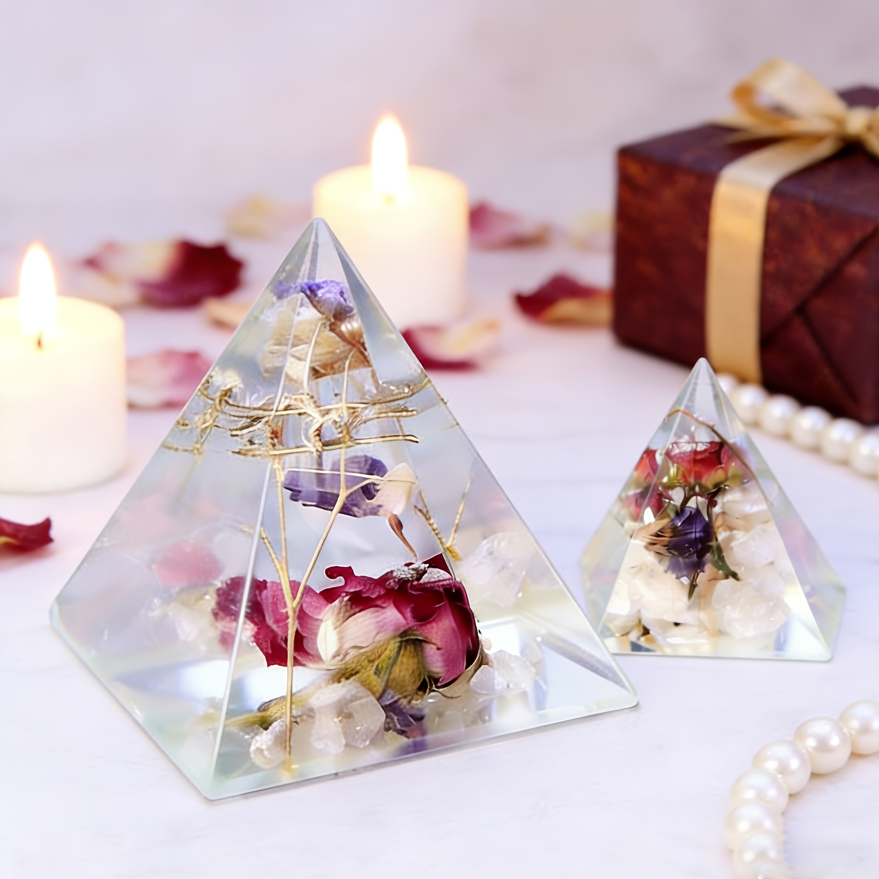 5pc - Pyramid Resin Molds of V - Resin Art Jewellery recension och pris