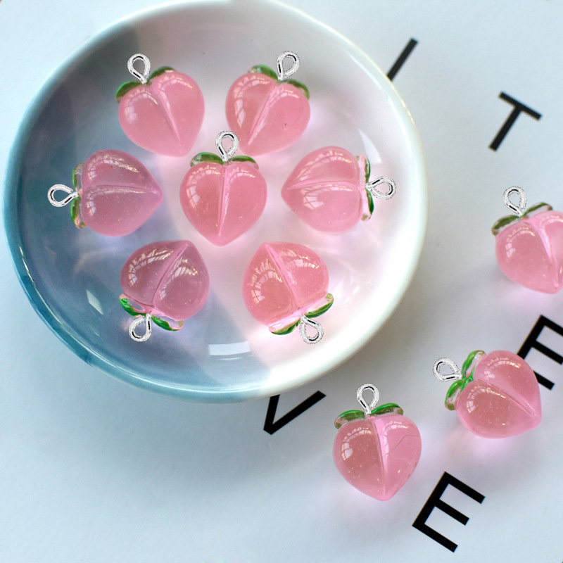 10Pcs New Transparent Peach Fl - Resin Art Gift Ideas recension och pris