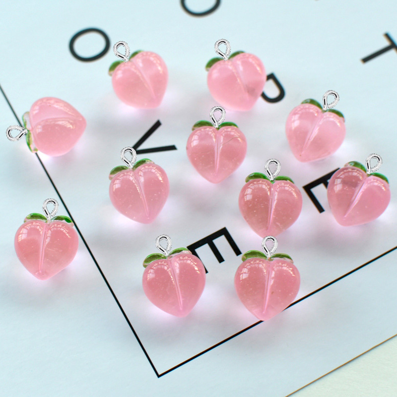 10Pcs New Transparent Peach Fl - Resin Art Gift Ideas recension och pris