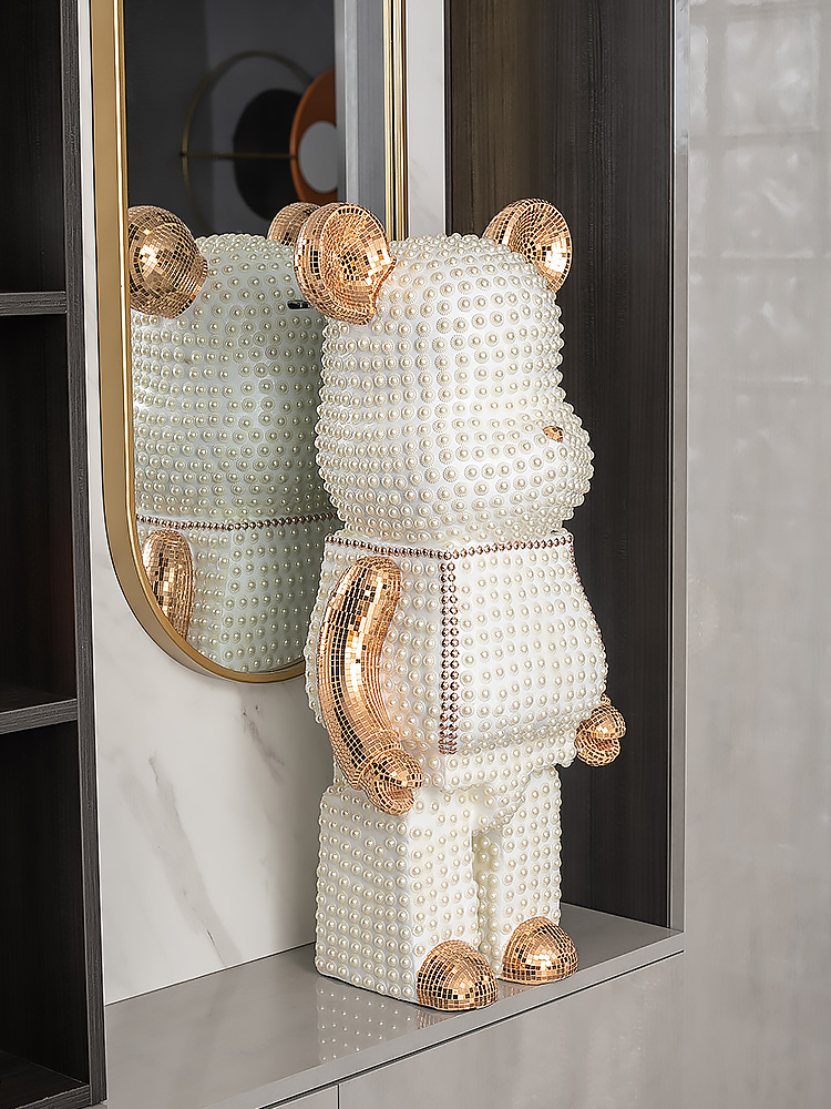 Cartoon Bear Ornament Home Dec - Resin Art In Floor recension och pris