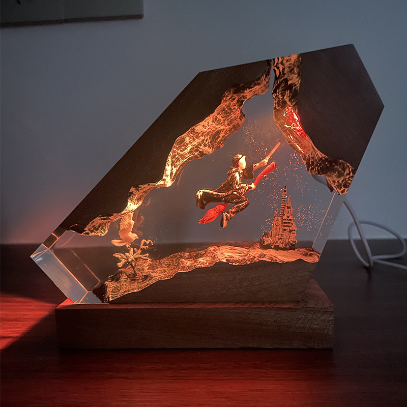 Wood Resin Epoxy Lamp Wizard B - Resin Artist recension och pris
