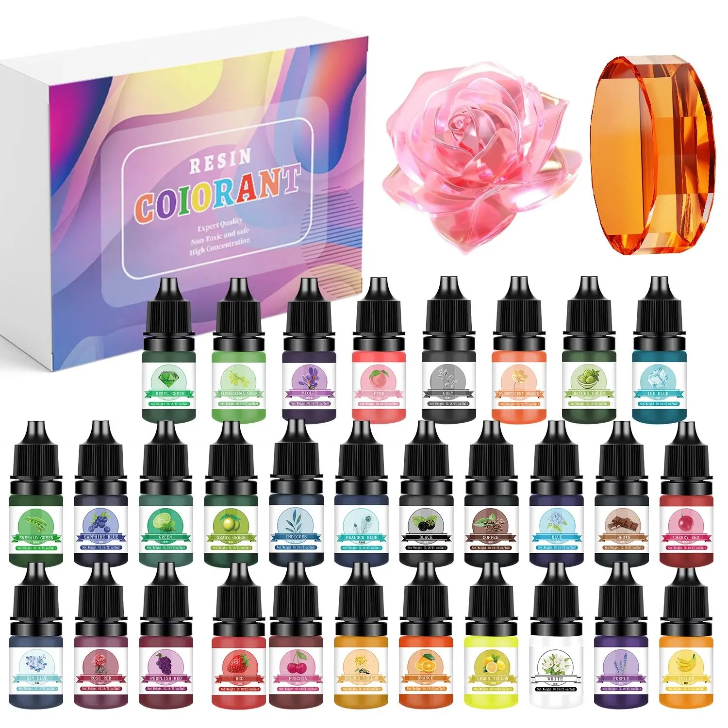 30Colors 5ml Epoxy Resin Pigme - Resin Art Jewellery recension och pris