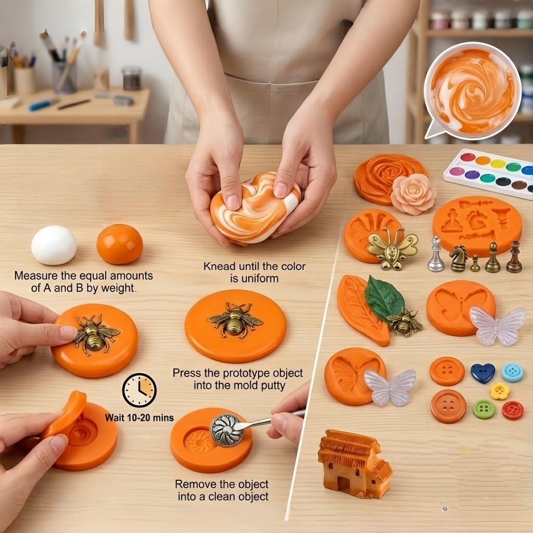 Silicone Putty DIY Crafting Se - Resin Art Guide recension och pris