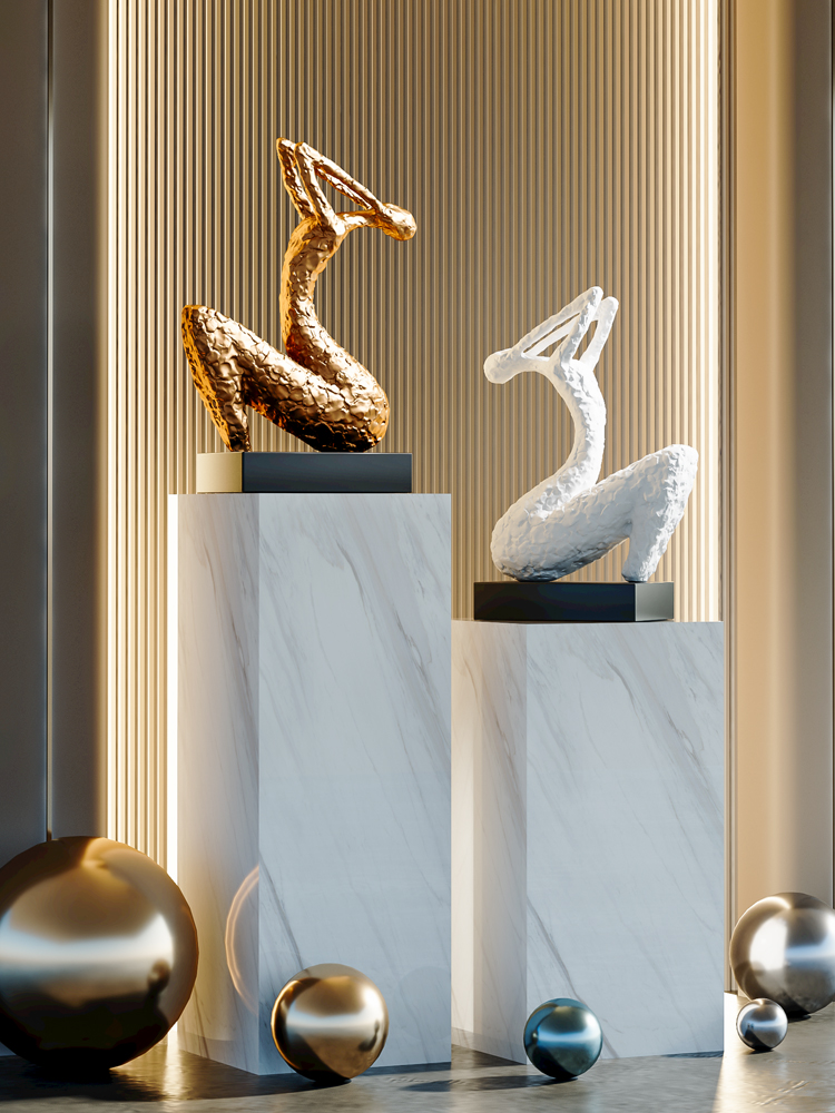 Home Decor Sculpture Creative  - Resin Art In Floor recension och pris