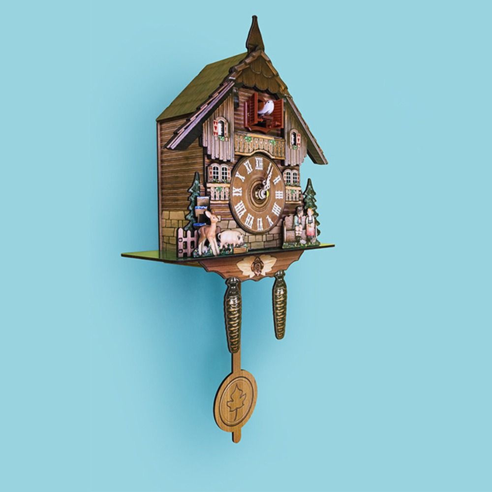 Clock Wall Wooden Wood Pendulu - Resin Art Wall Clock recension och pris