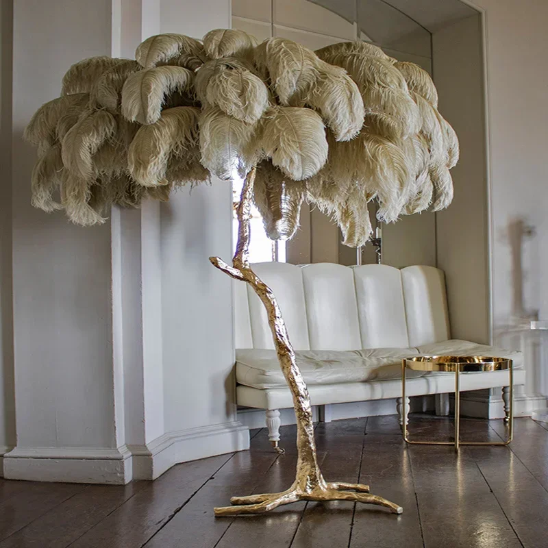 Modern Led Ostrich Feather Flo - Resin Art In Floor recension och pris
