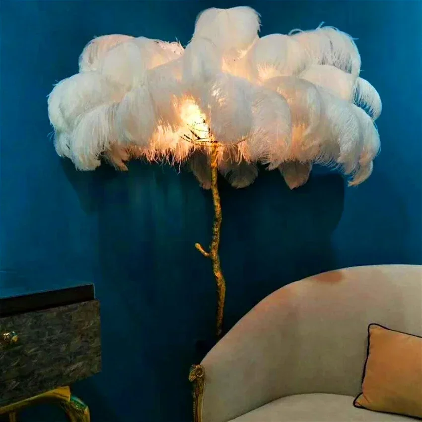 Modern Led Ostrich Feather Flo - Resin Art In Floor recension och pris