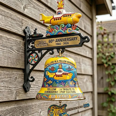 New Resin Yellow Submarine Bea - Resin Art Wall Clock recension och pris
