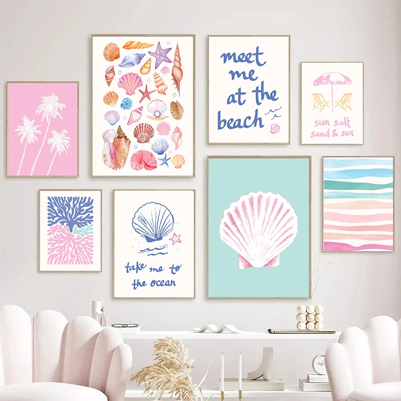Coastal Gallery Wall Art Summe - Resin Art On Wall recension och pris