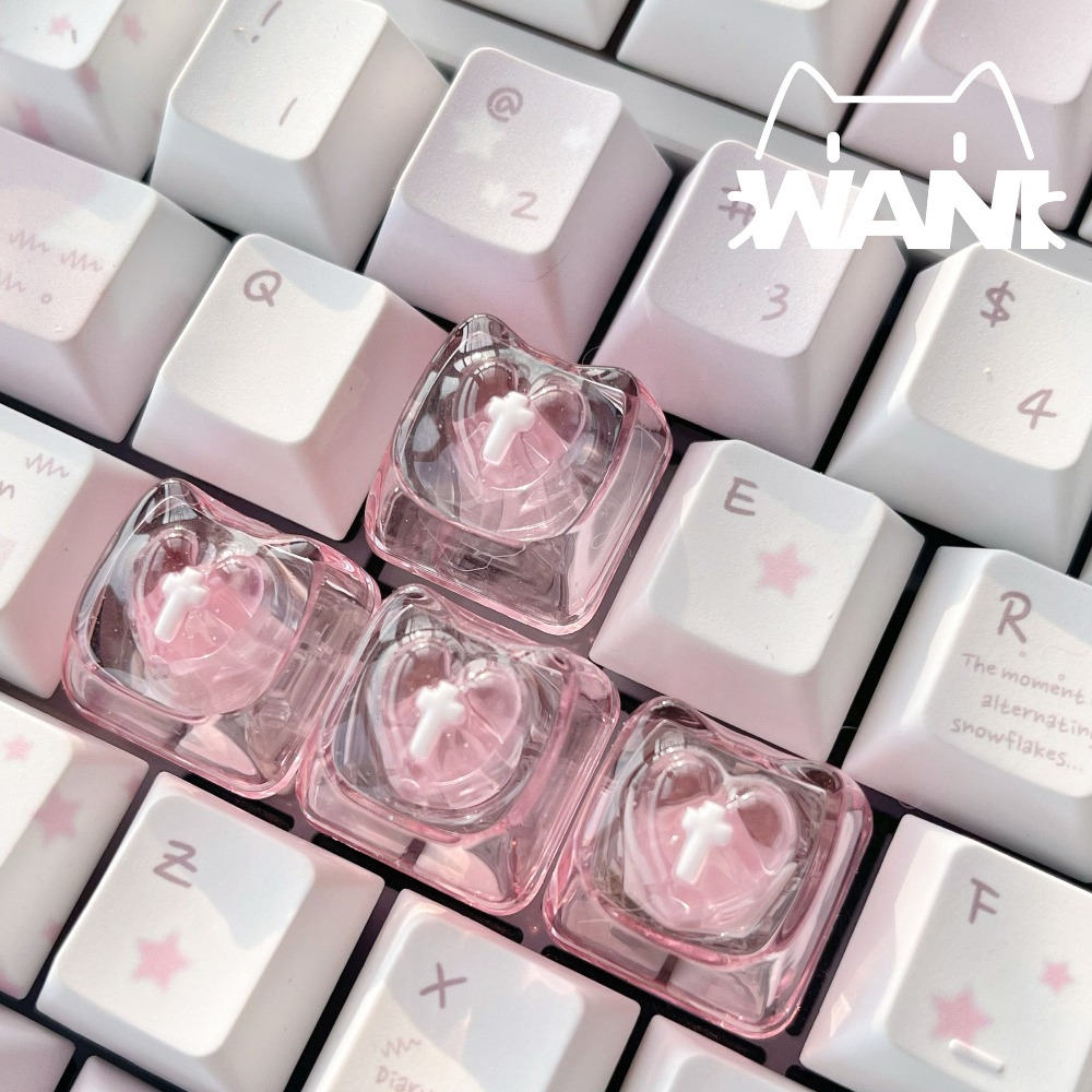Love Cute Keycaps Transparent  - Resin Art Love recension och pris